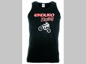 Enduro Racing  čierne tielko 100%bavlna značka Fruit of The Loom